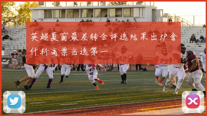 英超夏窗最差转会评选结果出炉舍什科高票当选第一